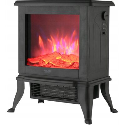 Kominek Elektryczny 1800W Efekt 3D Płomienia Termostat grzanie ADLER Kominek Elektryczny 1800W Efekt 3D Płomienia Termostat grzanie ADLER