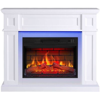 Kominek elektryczny ArtiFlame Linz AF23BS biały z podświetleniem LED , z dźwiękiem + pilot Kominek elektryczny ArtiFlame Linz AF23BS biały z podświetleniem LED , z dźwiękiem + pilot