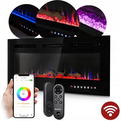 Termofol KOMINEK ELEKTRYCZNY do zabudowy z funkcją grzania 1800W + pilot + Wi-Fi Termofol KOMINEK ELEKTRYCZNY do zabudowy z funkcją grzania 1800W + pilot + Wi-Fi