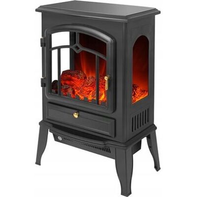 Kominek Elektryczny Ozdobny El Fuego Como Ii 2000W Czarny Efekt 3D Nowy !! Kominek Elektryczny Ozdobny El Fuego Como Ii 2000W Czarny Efekt 3D Nowy !!