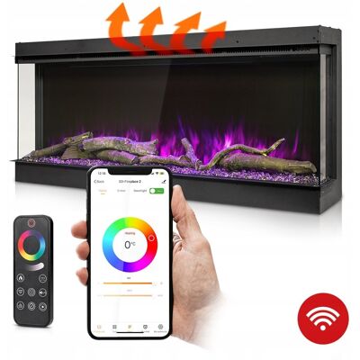 Termofol KOMINEK ELEKTRYCZNY ŚCIENNY 150cm GRZANIE +WIFI 3D z dźwiękiem Termofol KOMINEK ELEKTRYCZNY ŚCIENNY 150cm GRZANIE +WIFI 3D z dźwiękiem