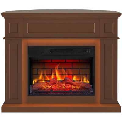 Kominek elektryczny uniwersalny 2w1 ArtiFlame Linz AF23BS brązowy z podświetleniem LED , z dźwiękiem + pilot Kominek elektryczny uniwersalny 2w1 ArtiFlame Linz AF23BS brązowy z podświetleniem LED , z dźwiękiem + pilot