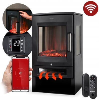 Termofol Kominek elektryczny z funkcją grzewczą WIFI 74,5 x 44 x 34,5 cm + PILOT Termofol Kominek elektryczny z funkcją grzewczą WIFI 74,5 x 44 x 34,5 cm + PILOT