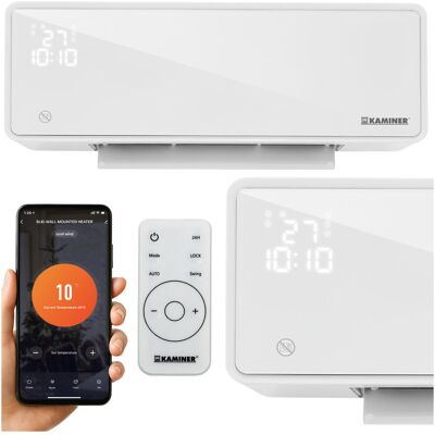 Iso Trade Kurtyna Powietrzna KAMINER Mocny Grzejnik Elektryczny Ścienny WiFi + Pilot Iso Trade Kurtyna Powietrzna KAMINER Mocny Grzejnik Elektryczny Ścienny WiFi + Pilot