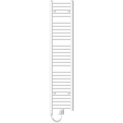 LuxeBath Elektryczny grzejnik łazienkowy Sahara 300x1800 mm Biały Proste podłączenie boczne i element grzejny 1200 W z termostatem i wyświetlaczem c.. LuxeBath Elektryczny grzejnik łazienkowy Sahara 300x1800 mm Biały Proste podłączenie boczne i element grzejny 1200 W z termostatem i wyświetlaczem c..