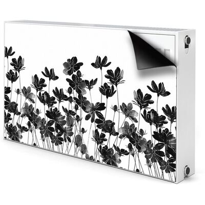 Magnetyczna osłona na grzejnik Czarna łąka 100x60, Bluedecor Magnetyczna osłona na grzejnik Czarna łąka 100x60, Bluedecor