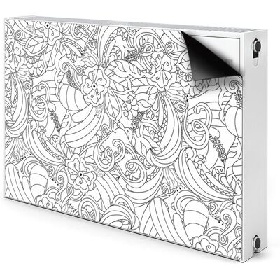Magnetyczna osłona na grzejnik Doodle wzór 90x60, Bluedecor Magnetyczna osłona na grzejnik Doodle wzór 90x60, Bluedecor