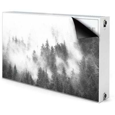 Magnetyczna osłona na grzejnik Mglisty las 100x60, Bluedecor Magnetyczna osłona na grzejnik Mglisty las 100x60, Bluedecor
