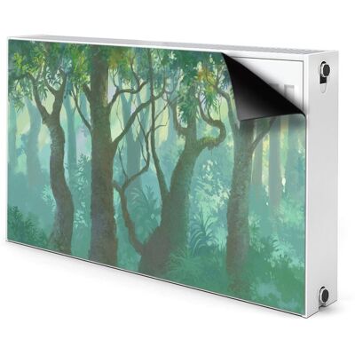 Magnetyczna osłona na grzejnik Mroczny las 100x60, Bluedecor Magnetyczna osłona na grzejnik Mroczny las 100x60, Bluedecor