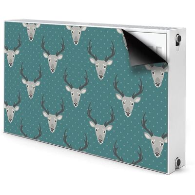 Magnetyczna osłona na grzejnik Szary Jeleń 100x60, Bluedecor Magnetyczna osłona na grzejnik Szary Jeleń 100x60, Bluedecor