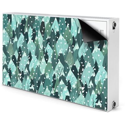 Maskownica magnes na grzejnik Mroźne góry 100x60, Bluedecor Maskownica magnes na grzejnik Mroźne góry 100x60, Bluedecor