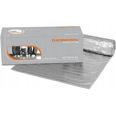 THERMOVAL Mata grzejna aluminiowa WT 2010 AL 150/10m2 jednostronnie zasilana 1500W pod panel THERMOVAL Mata grzejna aluminiowa WT 2010 AL 150/10m2 jednostronnie zasilana 1500W pod panel