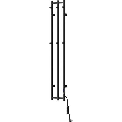 Mexen Pino grzejnik elektryczny z wieszakami na ręczniki 1405 x 242 mm, 200 W, czarny - W301-1405-242-00-70 Mexen Pino grzejnik elektryczny z wieszakami na ręczniki 1405 x 242 mm, 200 W, czarny - W301-1405-242-00-70
