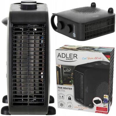 Adler Mocny Termowentylator Farelka Grzejnik Elektryczny Z Dmuchawą 1000 - 2000W Adler Mocny Termowentylator Farelka Grzejnik Elektryczny Z Dmuchawą 1000 - 2000W