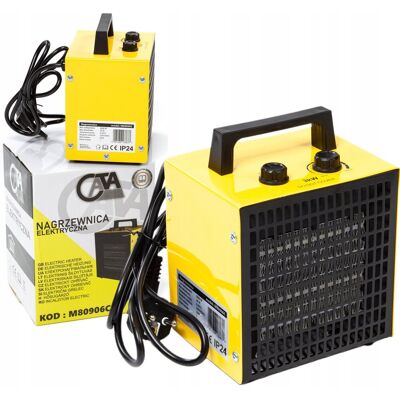 CATA Nagrzewnica Elektryczna 3Kw Dmuchawa Farelka Grzejnik + Termostat Mocna Ptc CATA Nagrzewnica Elektryczna 3Kw Dmuchawa Farelka Grzejnik + Termostat Mocna Ptc