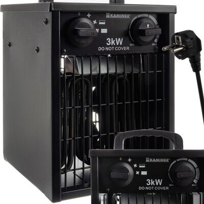 Kaminer 24361 Elektryczny Grzejnik - Wentylator - Przenośny - 3000W Kaminer 24361 Elektryczny Grzejnik - Wentylator - Przenośny - 3000W