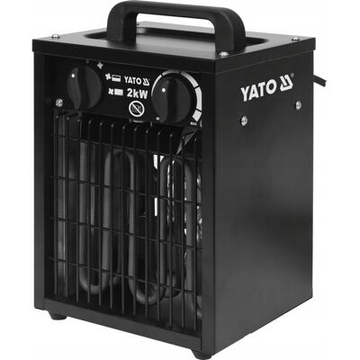 NAGRZEWNICA ELEKTRYCZNA PRZENOŚNA 2KW GRZEJNIK FARELKA TERMOSTAT YATO NAGRZEWNICA ELEKTRYCZNA PRZENOŚNA 2KW GRZEJNIK FARELKA TERMOSTAT YATO