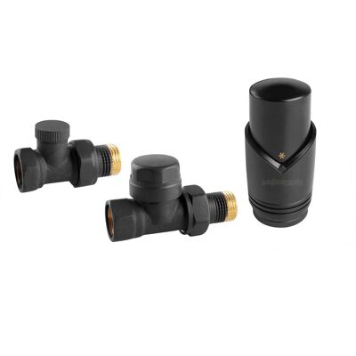 Idmar OPTICOMFORT Zestaw termostatyczny prosty czarny typ 409 Idmar OPTICOMFORT Zestaw termostatyczny prosty czarny typ 409