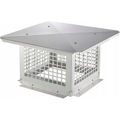 Vevor Osłona komina 30x30 cm - stal nierdzewna 304 - łatwy montaż stabilna Vevor Osłona komina 30x30 cm - stal nierdzewna 304 - łatwy montaż stabilna