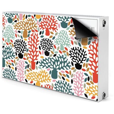 Osłona magnes na grzejnik Doodle drzewa 100x60 cm, Bluedecor Osłona magnes na grzejnik Doodle drzewa 100x60 cm, Bluedecor