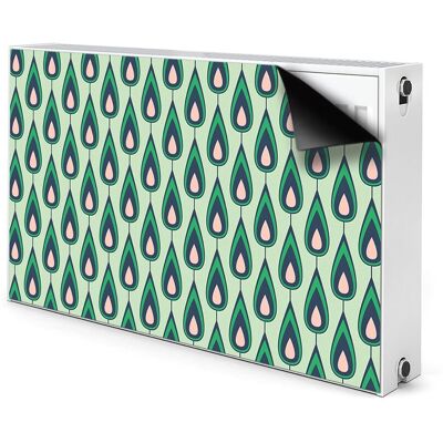 Osłona magnes na grzejnik Zielone łezki 100x60 cm, Bluedecor Osłona magnes na grzejnik Zielone łezki 100x60 cm, Bluedecor