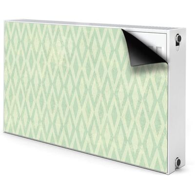 Osłona magnes na grzejnik Zielone romby 100x60 cm, Bluedecor Osłona magnes na grzejnik Zielone romby 100x60 cm, Bluedecor