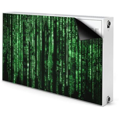Osłona magnes na grzejnik Zielone znaki 100x60 cm, Bluedecor Osłona magnes na grzejnik Zielone znaki 100x60 cm, Bluedecor
