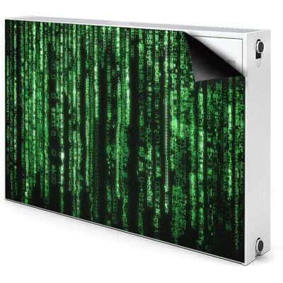 Osłona magnes na grzejnik Zielone znaki 90x60 cm, Bluedecor Osłona magnes na grzejnik Zielone znaki 90x60 cm, Bluedecor