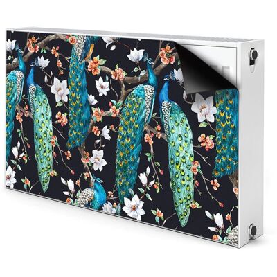 Osłona magnetyczna mata na grzejnik Pawie 100x60, Bluedecor Osłona magnetyczna mata na grzejnik Pawie 100x60, Bluedecor
