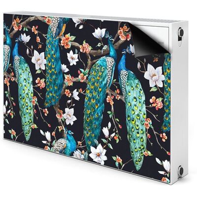 Osłona magnetyczna mata na grzejnik Pawie 90x60, Bluedecor Osłona magnetyczna mata na grzejnik Pawie 90x60, Bluedecor