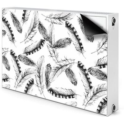 Osłona magnetyczna mata na grzejnik Pióra 90x60, Bluedecor Osłona magnetyczna mata na grzejnik Pióra 90x60, Bluedecor