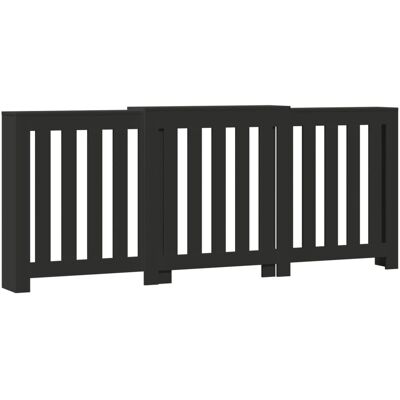 VMP Osłona na grzejnik, czarna, 205x21,5x83,5 cm VMP Osłona na grzejnik, czarna, 205x21,5x83,5 cm