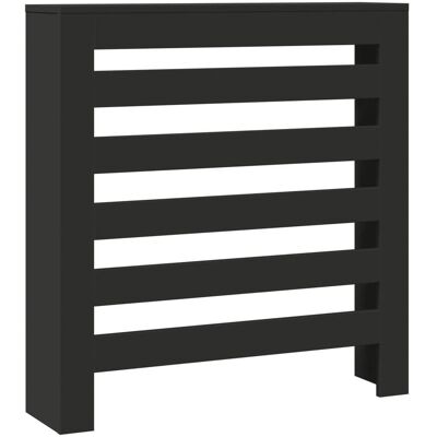 VMP Osłona na grzejnik, czarna, 78x20x82cm, materiał drewnopochodny VMP Osłona na grzejnik, czarna, 78x20x82cm, materiał drewnopochodny