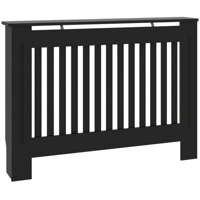 VMP Osłona na kaloryfer, czarna, 112x19x81,5 cm, MDF VMP Osłona na kaloryfer, czarna, 112x19x81,5 cm, MDF