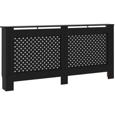 VMP Osłona na kaloryfer, czarna, 172x19x81,5 cm, MDF VMP Osłona na kaloryfer, czarna, 172x19x81,5 cm, MDF
