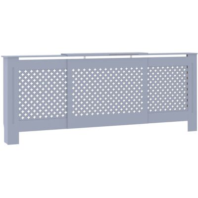 VMP Osłona na kaloryfer, MDF, szara, 205 cm VMP Osłona na kaloryfer, MDF, szara, 205 cm