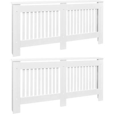 VMP Osłony na kaloryfer, 2 szt., białe, MDF, 172 cm VMP Osłony na kaloryfer, 2 szt., białe, MDF, 172 cm