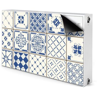 Ozdobna mata na grzejnik Kafelki niebieskie 100x60, Bluedecor Ozdobna mata na grzejnik Kafelki niebieskie 100x60, Bluedecor