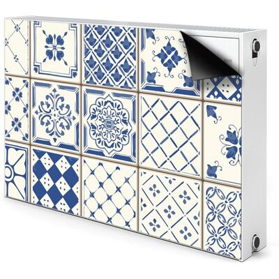 Ozdobna mata na grzejnik Kafelki niebieskie 90x60, Bluedecor Ozdobna mata na grzejnik Kafelki niebieskie 90x60, Bluedecor