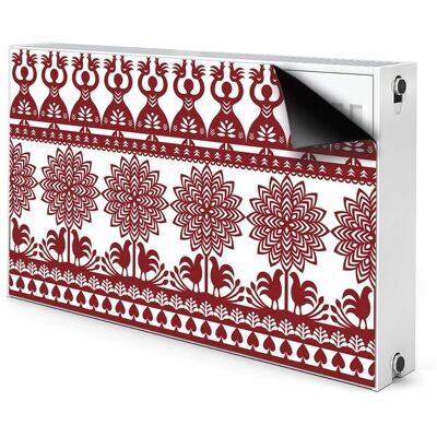Ozdobna mata na grzejnik Kurpiowe wycinanki 100x60, Bluedecor Ozdobna mata na grzejnik Kurpiowe wycinanki 100x60, Bluedecor
