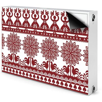 Ozdobna mata na grzejnik Kurpiowe wycinanki 90x60, Bluedecor Ozdobna mata na grzejnik Kurpiowe wycinanki 90x60, Bluedecor