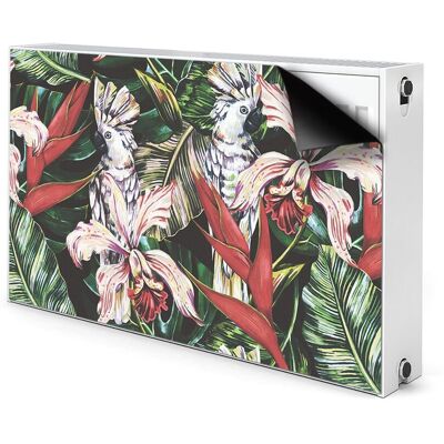 Ozdobna mata na grzejnik Papuga w tropikach 100x60, Bluedecor Ozdobna mata na grzejnik Papuga w tropikach 100x60, Bluedecor