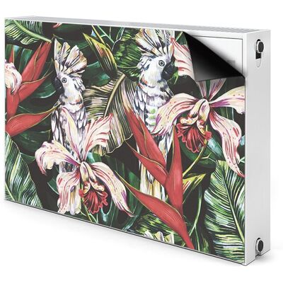 Ozdobna mata na grzejnik Papuga w tropikach 90x60, Bluedecor Ozdobna mata na grzejnik Papuga w tropikach 90x60, Bluedecor