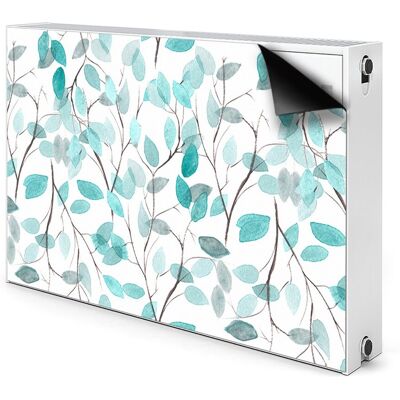 Ozdobna osłona na grzejnik Akwarela liście 90x60, Bluedecor Ozdobna osłona na grzejnik Akwarela liście 90x60, Bluedecor