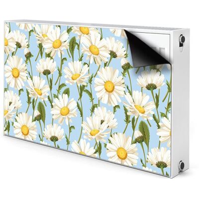 Ozdobna osłona na grzejnik Kwiaty rumianku 100x60, Bluedecor Ozdobna osłona na grzejnik Kwiaty rumianku 100x60, Bluedecor