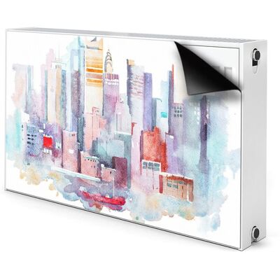 Ozdobna osłona na grzejnik Miasto nad wodą 100x60, Bluedecor Ozdobna osłona na grzejnik Miasto nad wodą 100x60, Bluedecor