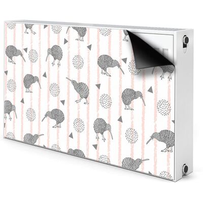 Ozdobna osłona na grzejnik Wzór ptaki kiwi 100x60, Bluedecor Ozdobna osłona na grzejnik Wzór ptaki kiwi 100x60, Bluedecor