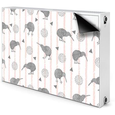 Ozdobna osłona na grzejnik Wzór ptaki kiwi 90x60, Bluedecor Ozdobna osłona na grzejnik Wzór ptaki kiwi 90x60, Bluedecor