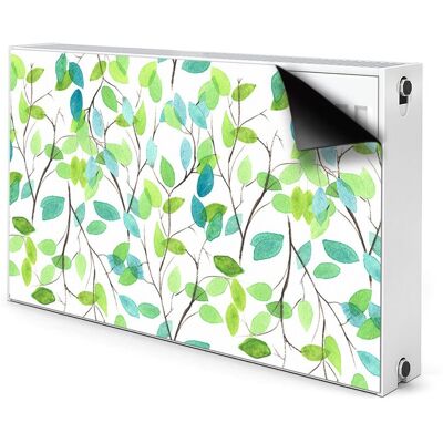 Ozdobna osłona na grzejnik Zielone gałązki 100x60, Bluedecor Ozdobna osłona na grzejnik Zielone gałązki 100x60, Bluedecor