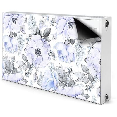 Ozdobny magnes na grzejnik Niebieskie róże 100x60, Bluedecor Ozdobny magnes na grzejnik Niebieskie róże 100x60, Bluedecor